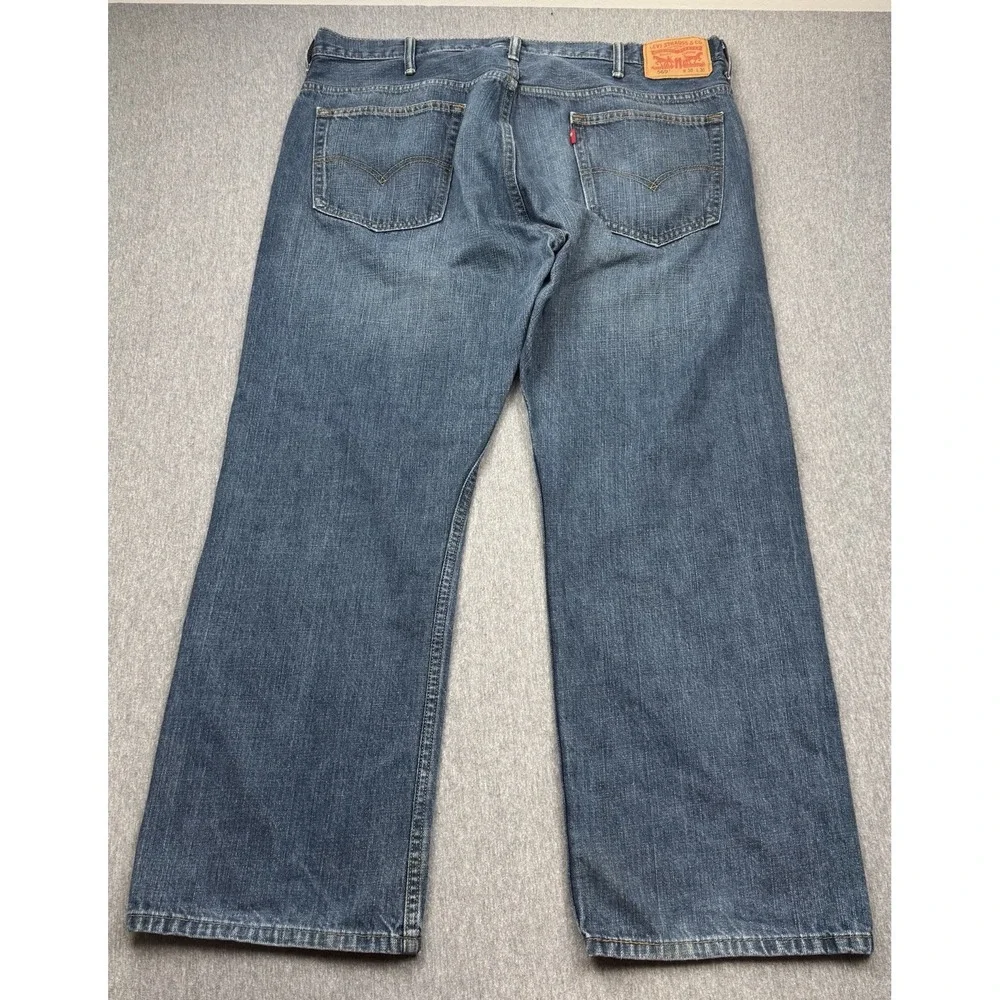 Levis Jeans Mens Sz 38x30 569 Loose Fit Straight Leg Denim Pants Baggy Whiskered